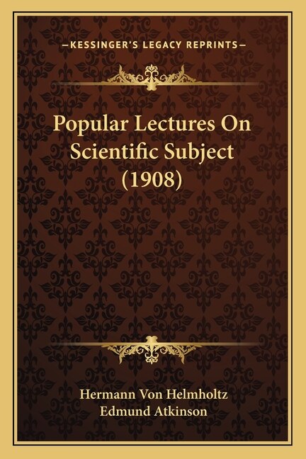 Front cover_Popular Lectures On Scientific Subject (1908)