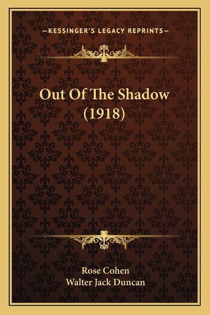 Out Of The Shadow (1918)