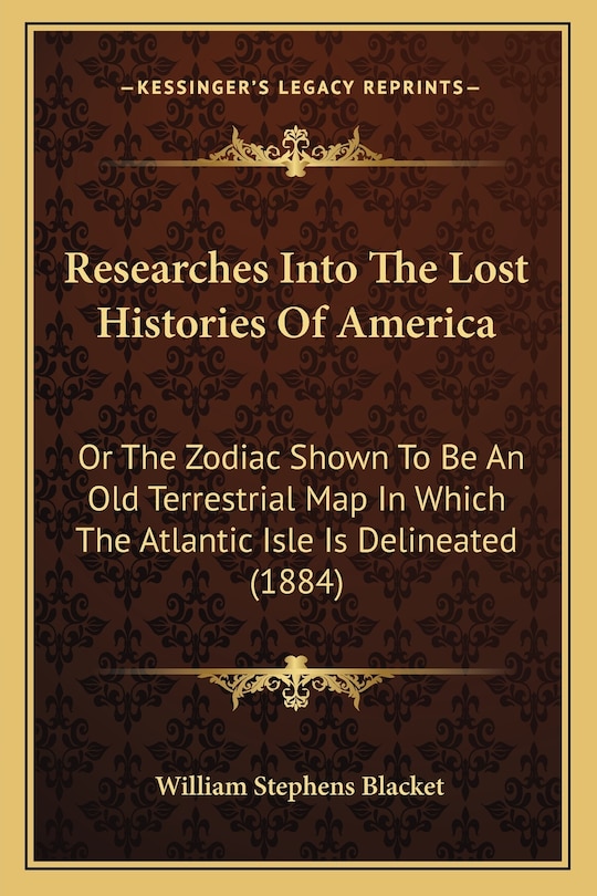 Front cover_Researches Into The Lost Histories Of America