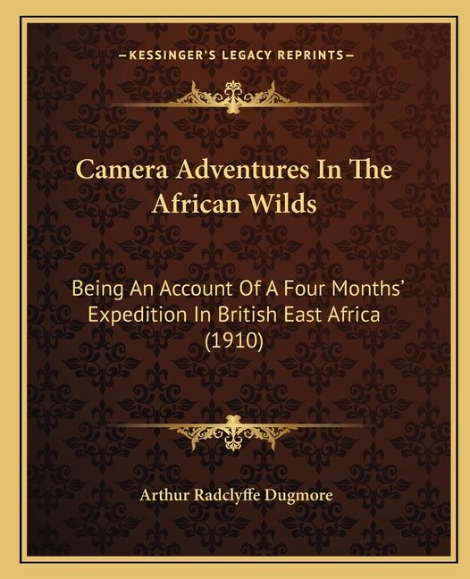 Couverture_Camera Adventures In The African Wilds