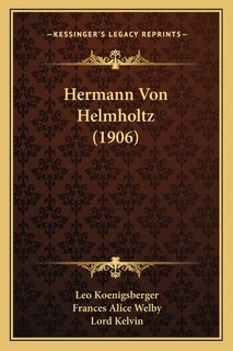 Front cover_Hermann Von Helmholtz (1906)
