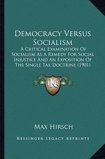 Front cover_Democracy Versus Socialism