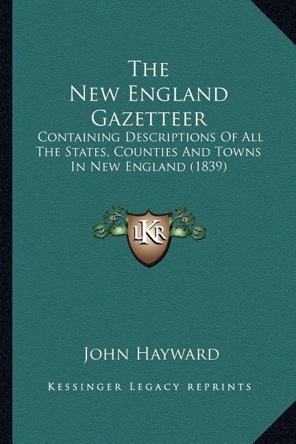 Front cover_The New England Gazetteer