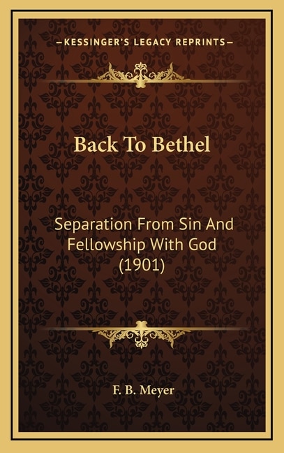 Front cover_Back To Bethel