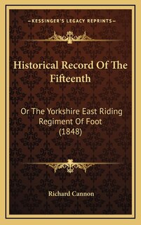 Front cover_Historical Record of the Fifteenth