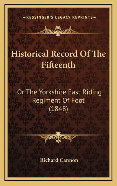 Front cover_Historical Record of the Fifteenth