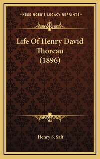 Front cover_Life Of Henry David Thoreau (1896)
