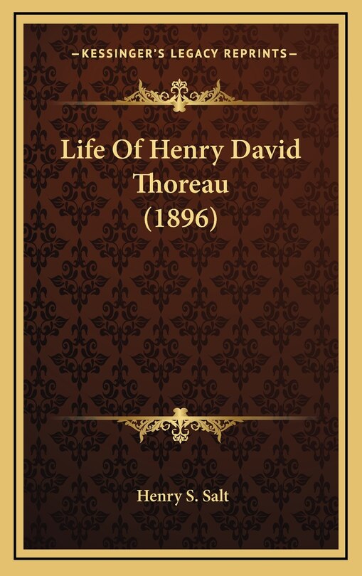 Front cover_Life Of Henry David Thoreau (1896)