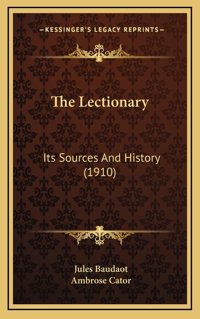 Couverture_The Lectionary
