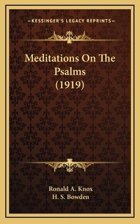 Front cover_Meditations On The Psalms (1919)