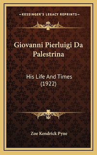 Front cover_Giovanni Pierluigi Da Palestrina