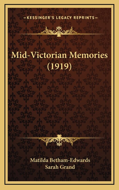 Front cover_Mid-Victorian Memories (1919)