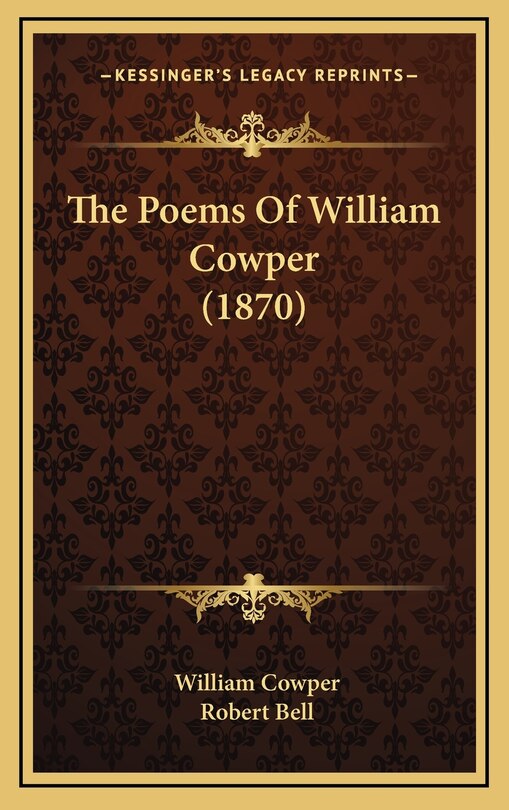 Front cover_The Poems of William Cowper (1870)
