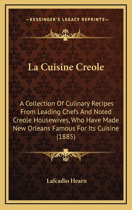Front cover_La Cuisine Creole