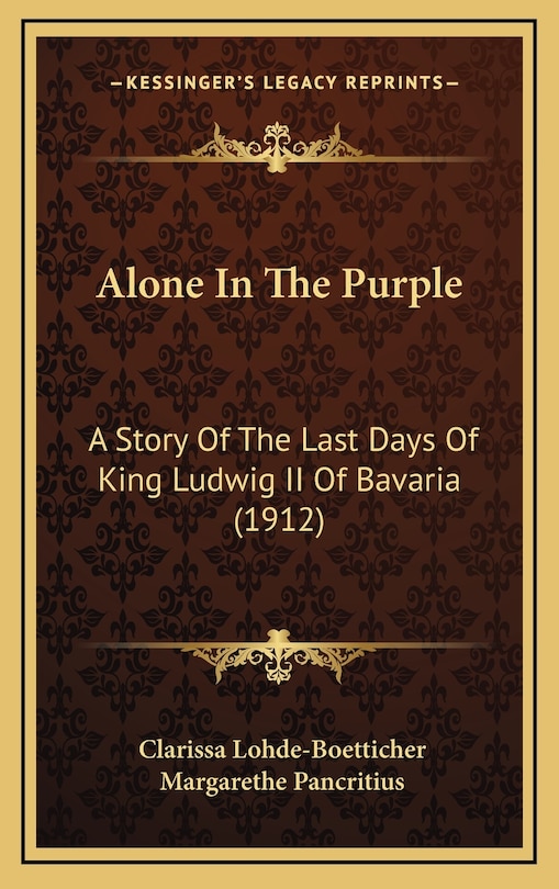 Front cover_Alone In The Purple