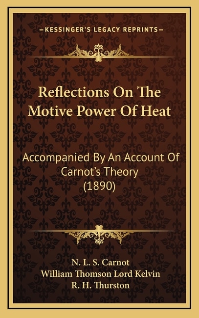 Couverture_Reflections On The Motive Power Of Heat