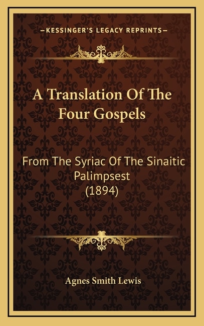 Front cover_A Translation Of The Four Gospels
