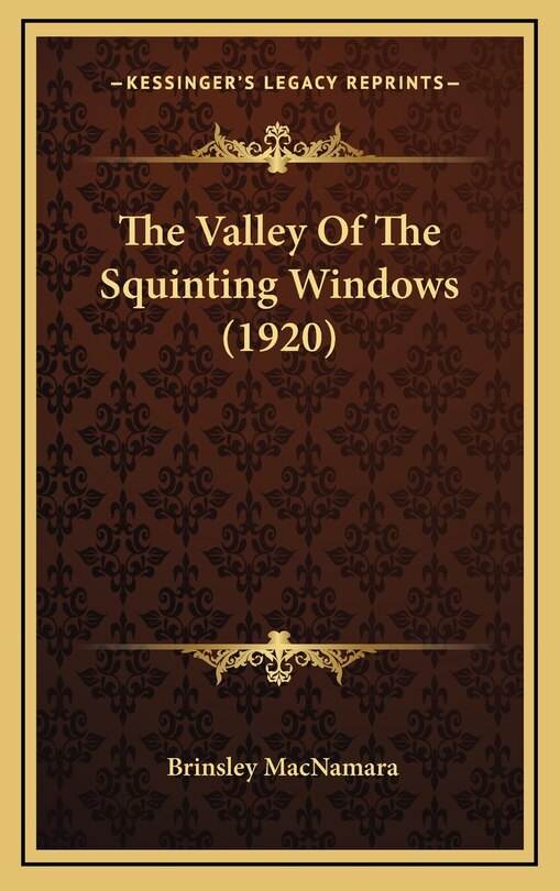 Front cover_The Valley Of The Squinting Windows (1920)
