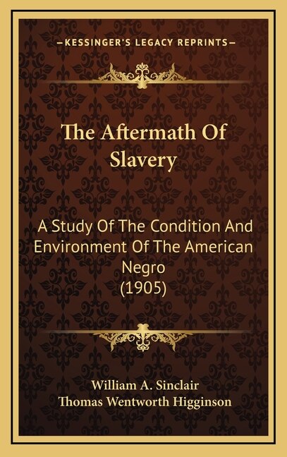 Front cover_The Aftermath Of Slavery