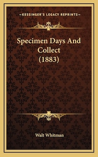 Front cover_Specimen Days And Collect (1883)