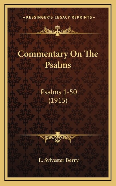 Couverture_Commentary On The Psalms