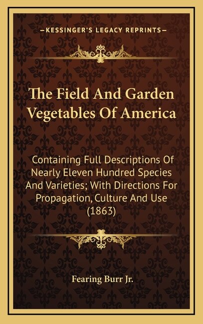 Couverture_The Field and Garden Vegetables of America