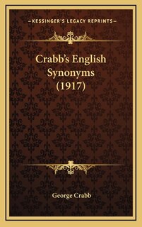 Front cover_Crabb's English Synonyms (1917)