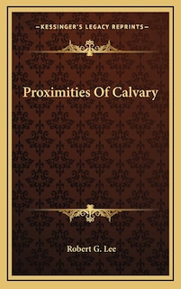 Couverture_Proximities Of Calvary