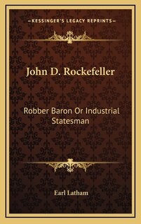 Front cover_John D. Rockefeller
