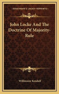 Couverture_John Locke and the Doctrine of Majority-Rule