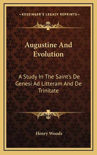 Front cover_Augustine And Evolution