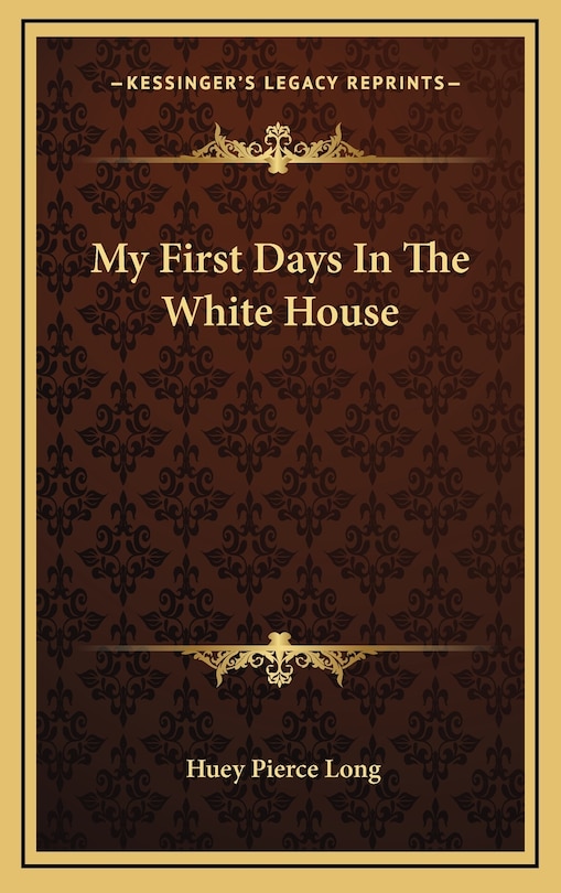 Couverture_My First Days In The White House