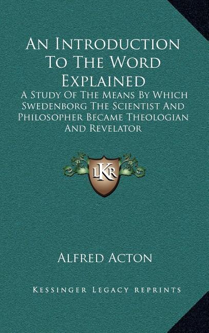 Couverture_An Introduction to the Word Explained