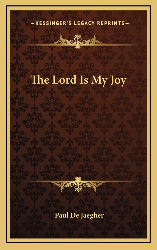 Front cover_The Lord Is My Joy