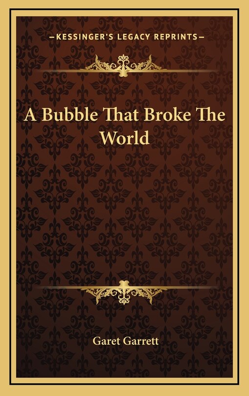 Front cover_A Bubble That Broke The World
