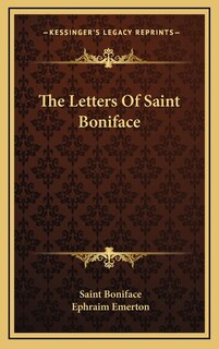 Front cover_The Letters of Saint Boniface