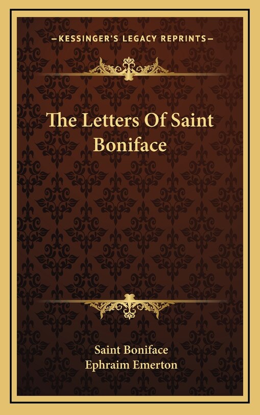 Front cover_The Letters of Saint Boniface