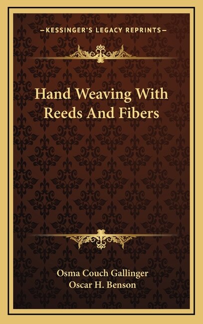 Couverture_Hand Weaving With Reeds And Fibers