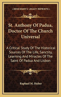 Couverture_St. Anthony of Padua, Doctor of the Church Universal