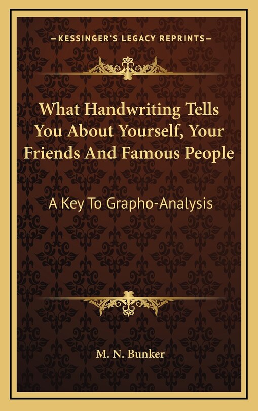 Couverture_What Handwriting Tells You about Yourself, Your Friends and Famous People