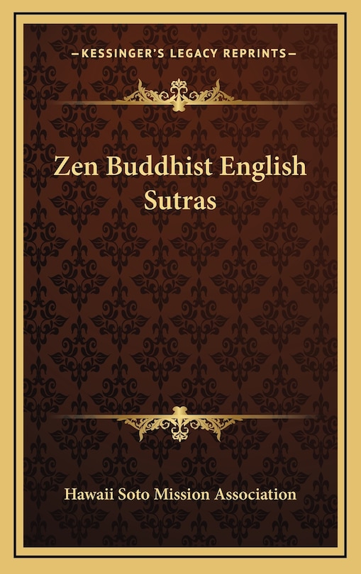 Couverture_Zen Buddhist English Sutras