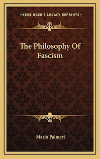 Front cover_The Philosophy of Fascism