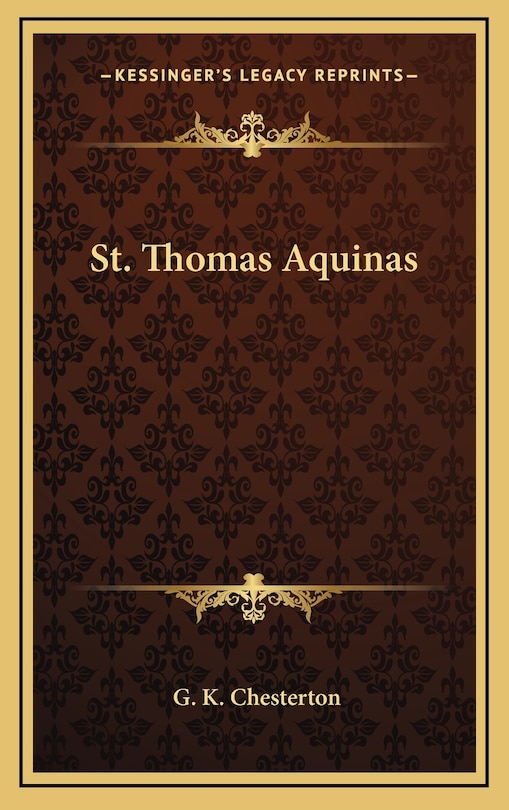 Front cover_St. Thomas Aquinas