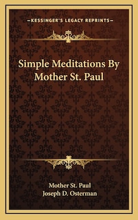 Front cover_Simple Meditations by Mother St. Paul
