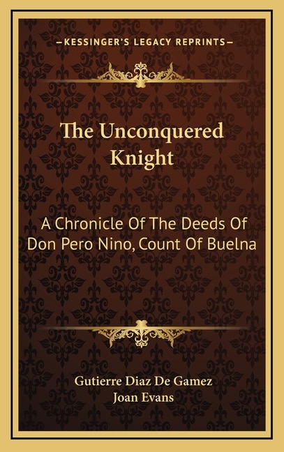 Front cover_The Unconquered Knight