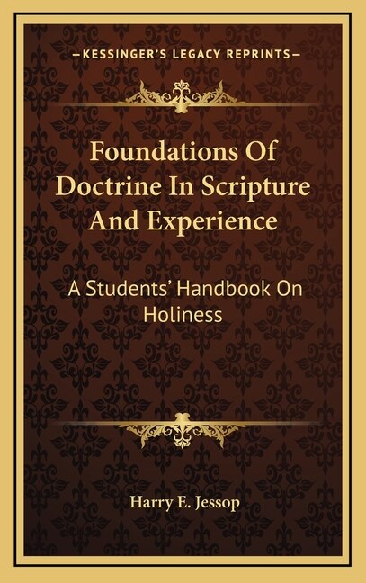 Couverture_Foundations of Doctrine in Scripture and Experience
