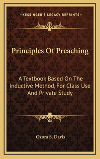 Couverture_Principles Of Preaching