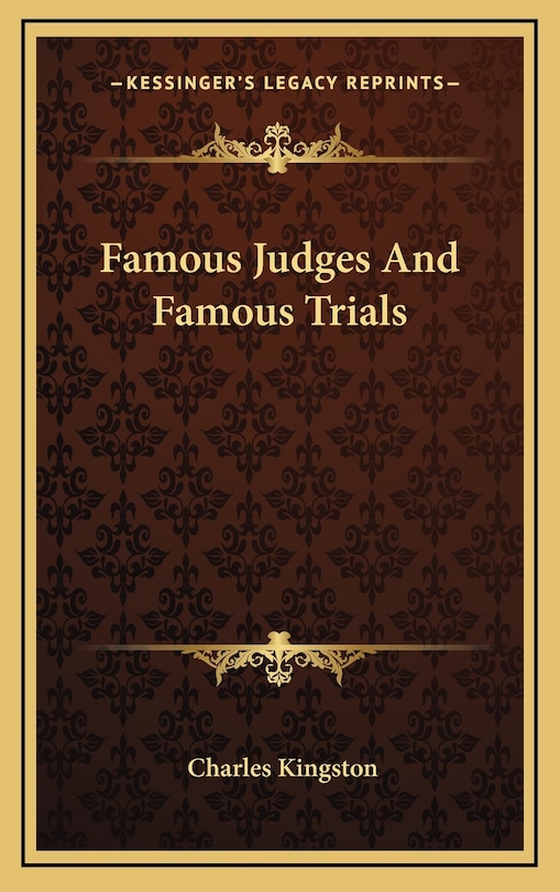 Couverture_Famous Judges And Famous Trials
