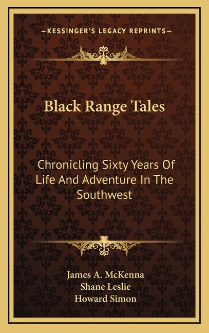 Couverture_Black Range Tales
