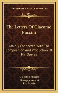 Couverture_The Letters of Giacomo Puccini